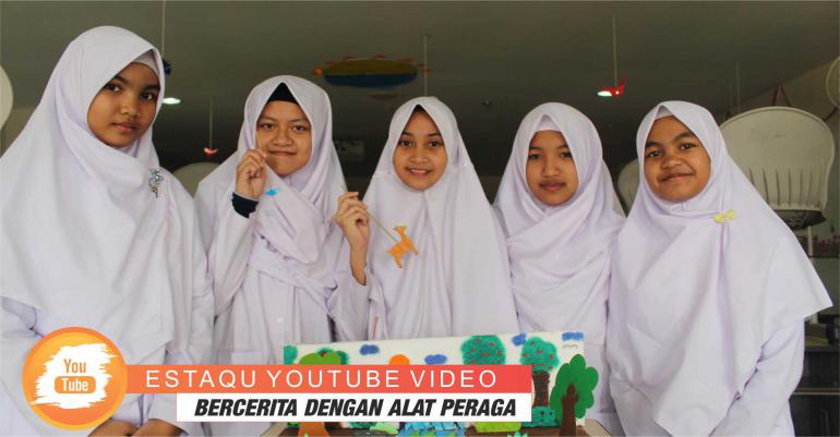 Bercerita dengan alat peraga SMP TahfidzQu